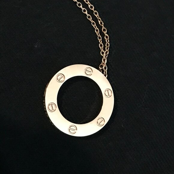 Necklace Pendant  - Rose Gold Color - Costume Jewelry - Picture 2 of 14